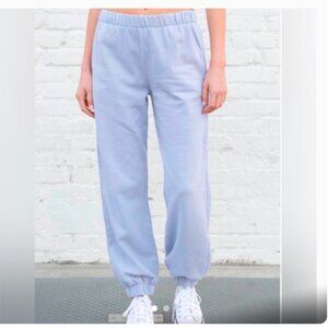 NWOT Brandy Melville Womens Light Blue Sweatpants with Pockets -One Size